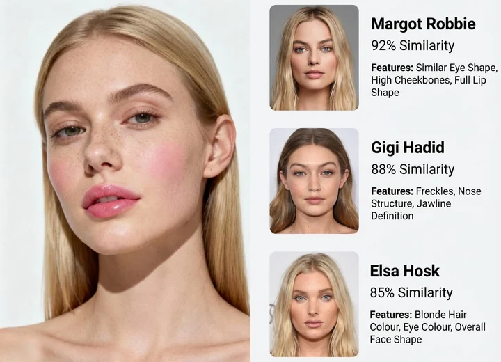 Celebrity Look-Alike visual example