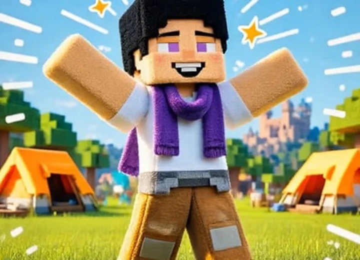 AI Minecraft Filter visual example